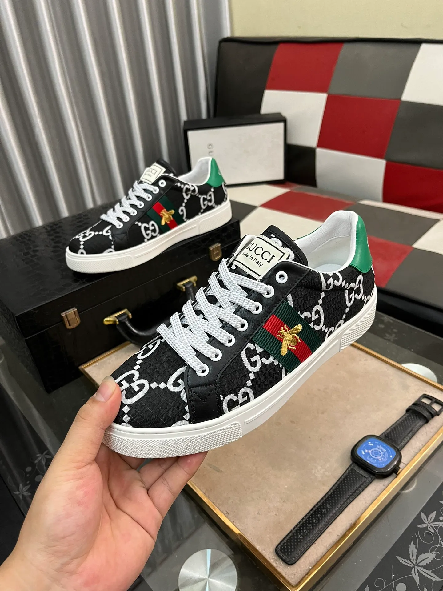 Men's men's shoes💰380⌚️⌚️" GUCCI" New official website • Same style latest • Hot style casual shoes, top brand [seduce] luxury ~ purchasing agency, top ~ quality. Products sold at the counter [Qiang] The original fabric adopts 3D printing technology ➕ Comfortable sheepskin lining, available in 38-443️⃣ colors